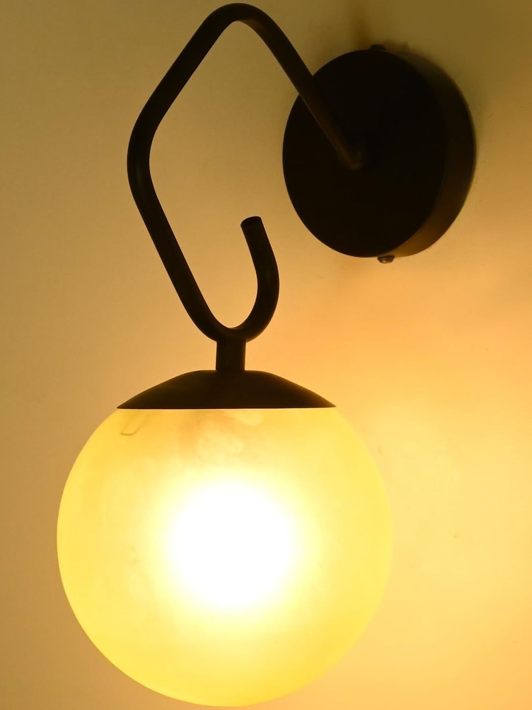 1ST TIME Yellow Printed Glass Traditional Cylinder Wall Lamps Wall Lamps-image-11