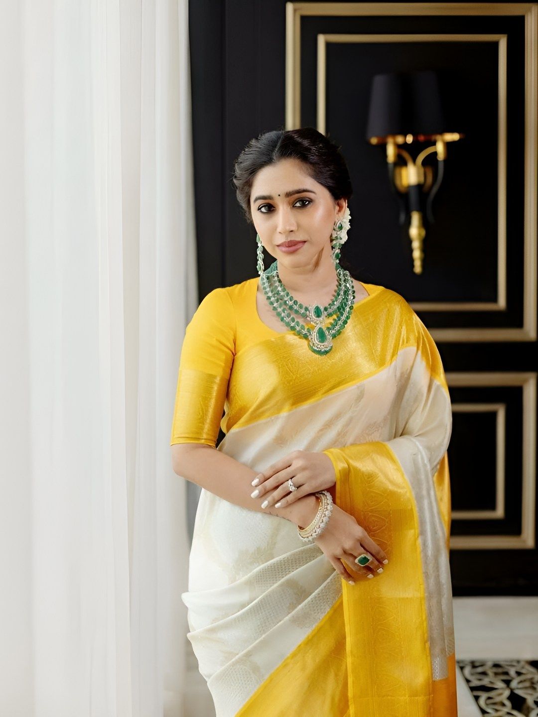 SWEETPEL Woven Design Zari Banarasi Saree-picture-24