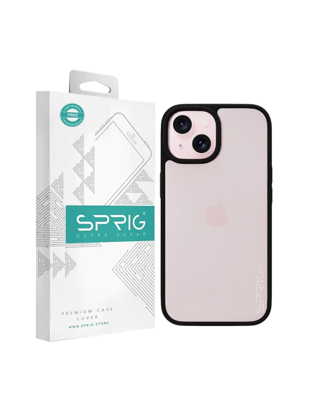 SPRIG Solid Printed iPhone 15 Bumper Case Mobile Accessories-picture-14