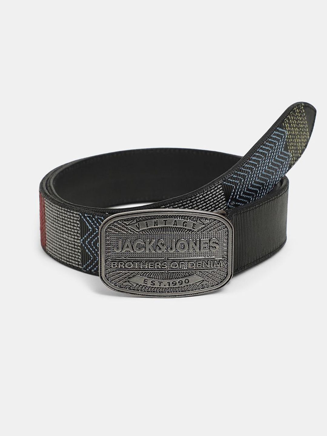 Jack & Jones Men Textured Leather Belt-picture-24