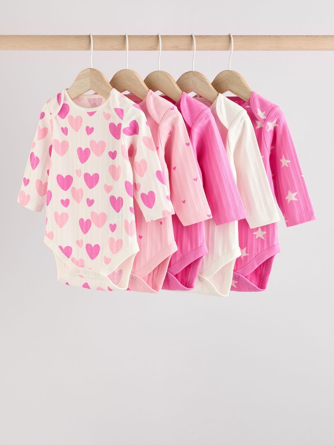 NEXT Infant Pack Of 5 Printed Pure Cotton Bodysuit-picture-42