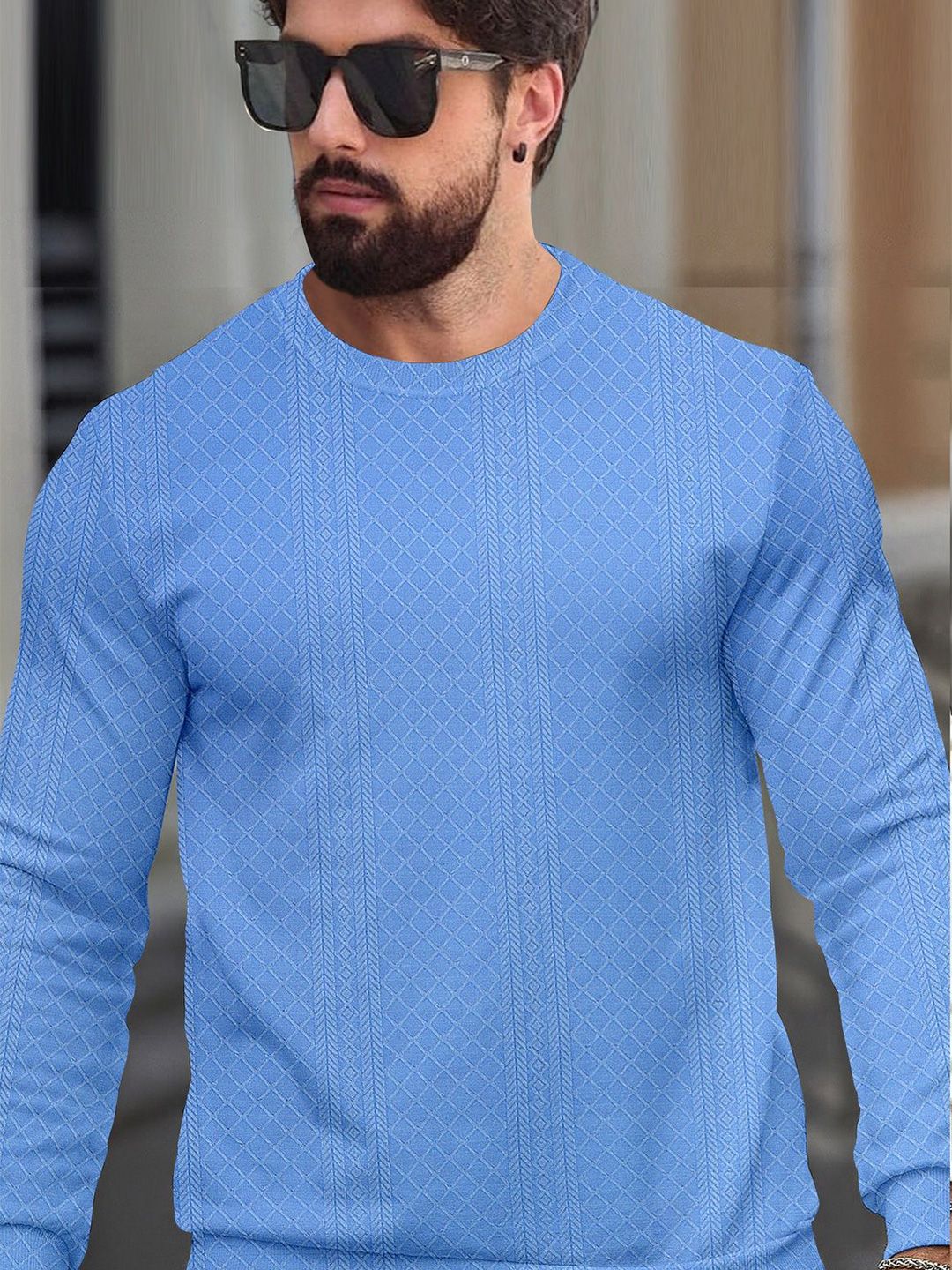 KAJARU Men Round Neck Long Sleeve Sweatshirt-picture-18