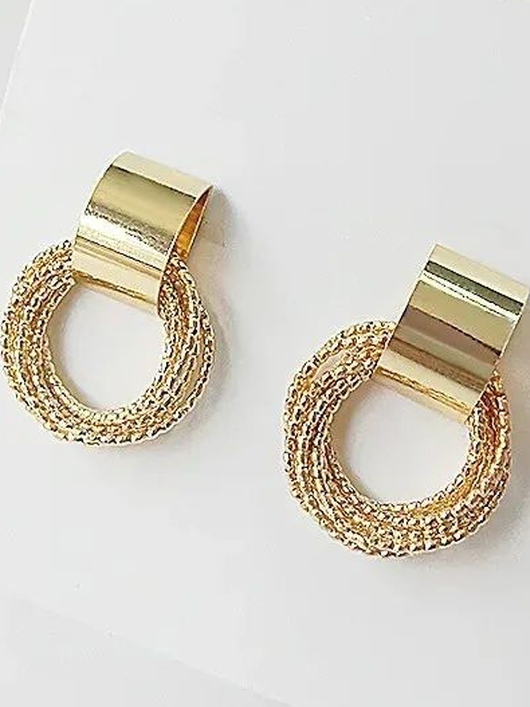 Shivarth Gold-Plated Metal Earrings-picture-28