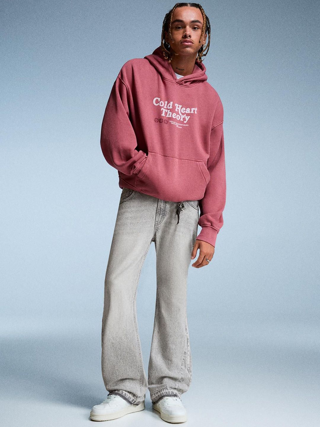 Bershka Straight-fit Pure Cotton Flared Jeans-picture-16