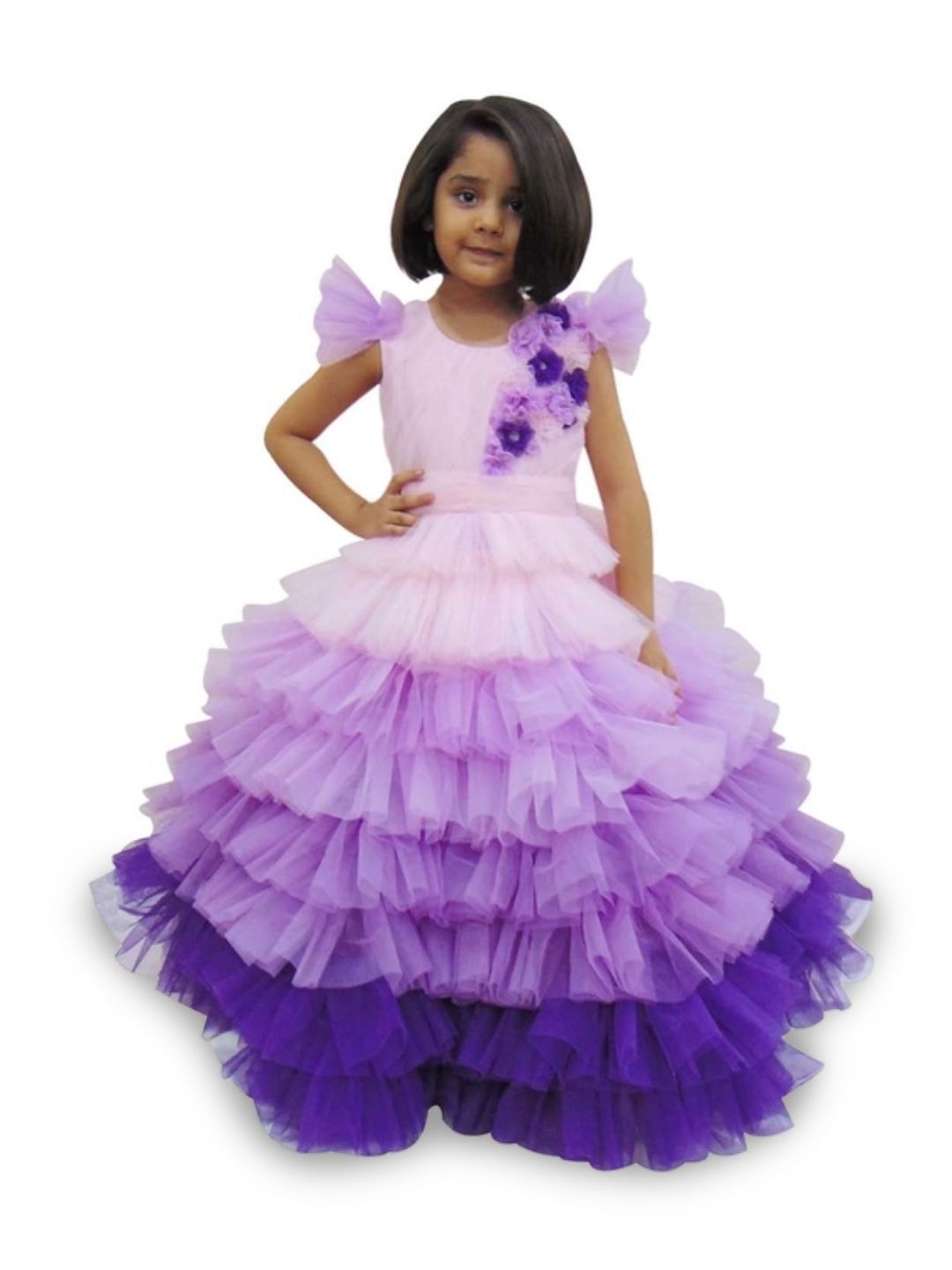 Divalicious Girls Net Short Dress-image-3