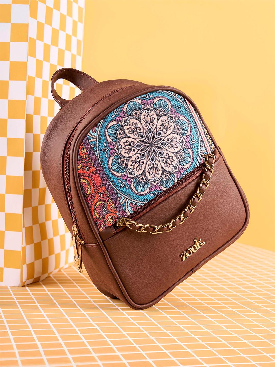Alt by Zouk Mayra Women Mandala Print Mini Backpack