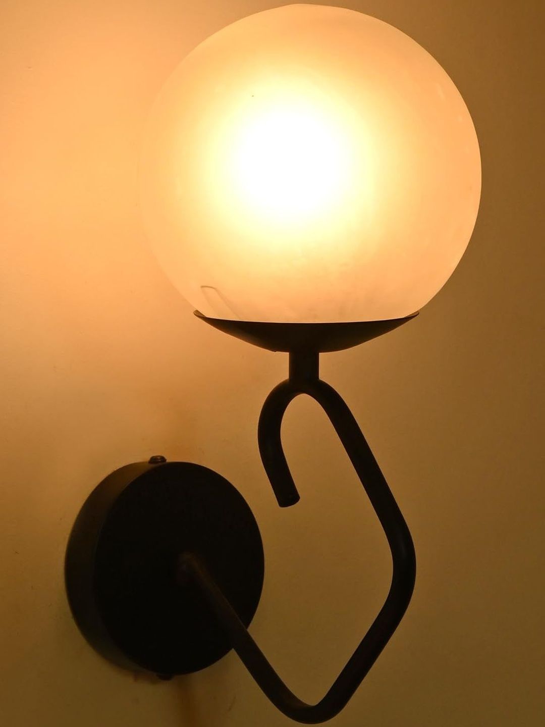 1ST TIME White Solid Glass Spherical Shaped Wall Lamp-picture-39