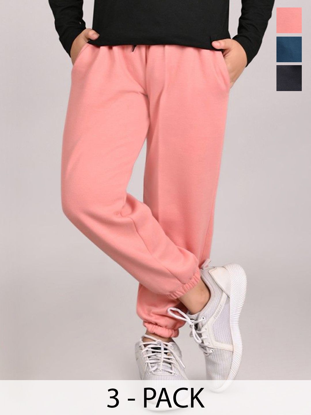 BAESD Boys Pack Of 3 Mid Rise Joggers-picture-18