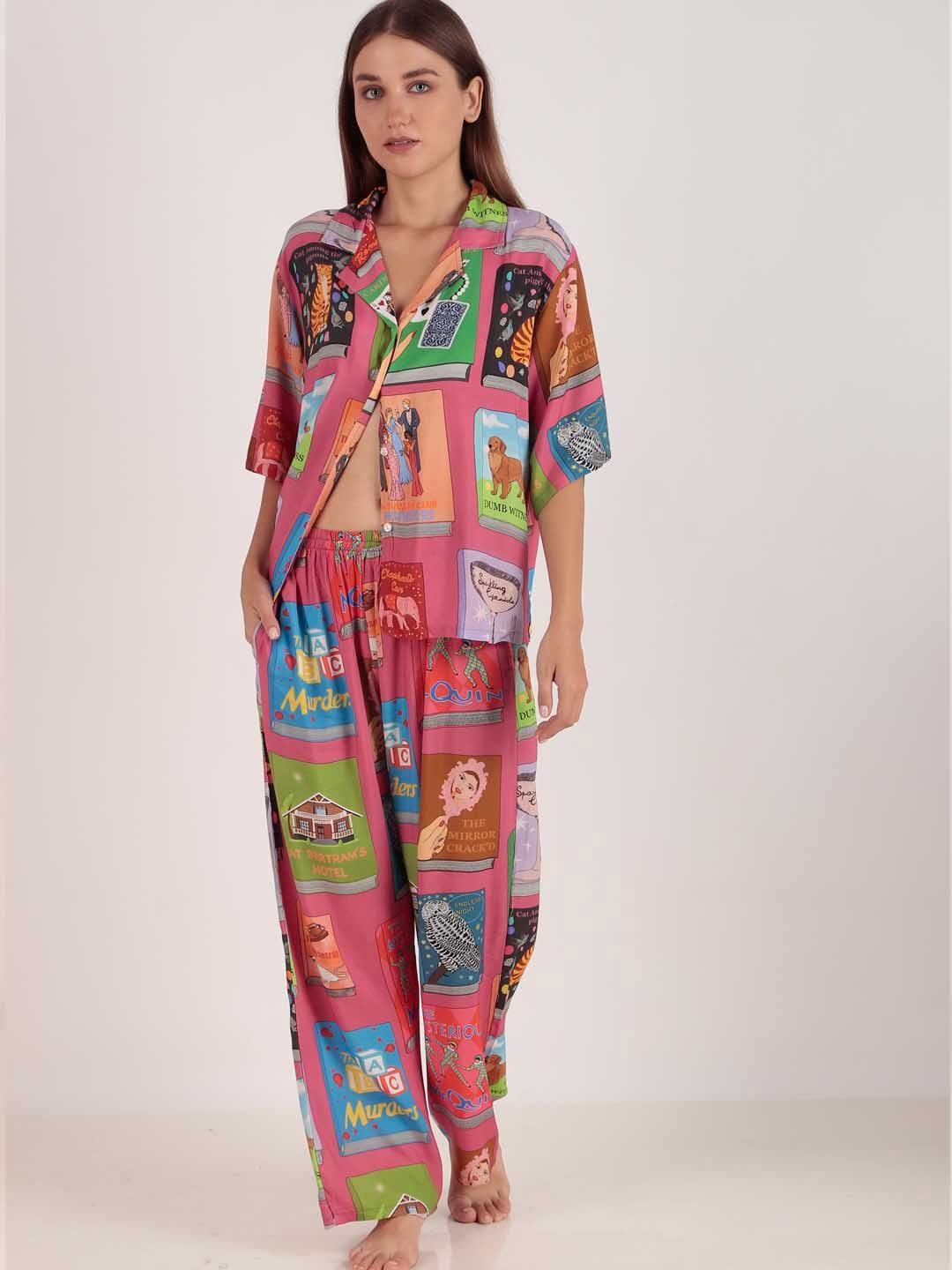 Masha Women Printed Night suit-picture-21