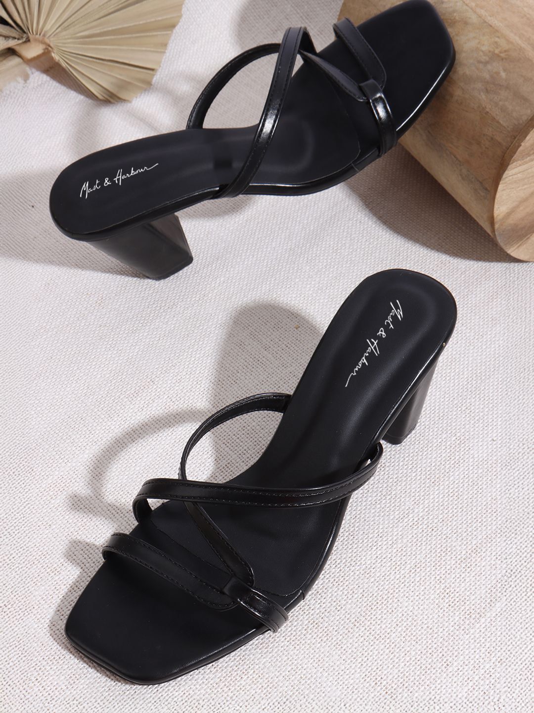 Mast & Harbour Striped Party Block Sandals-picture-14