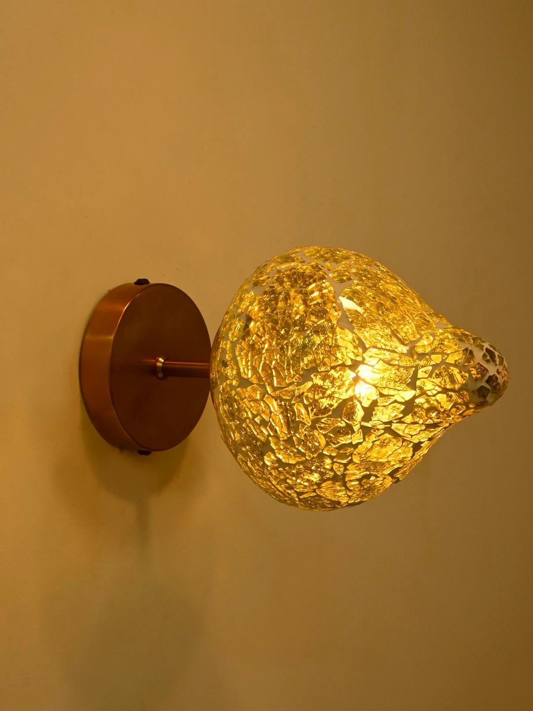 1ST TIME Yellow Printed Glass Traditional Cylinder Wall Lamps Wall Lamps-image-16