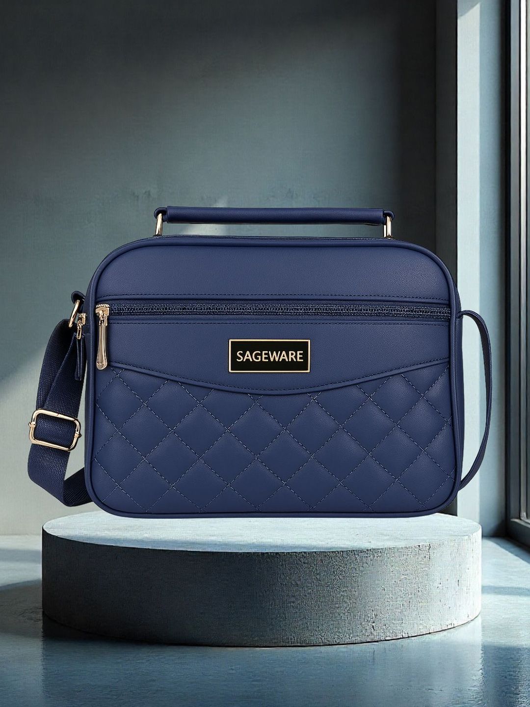 SAGEWARE PU Sling Bag with Quilted-image-37