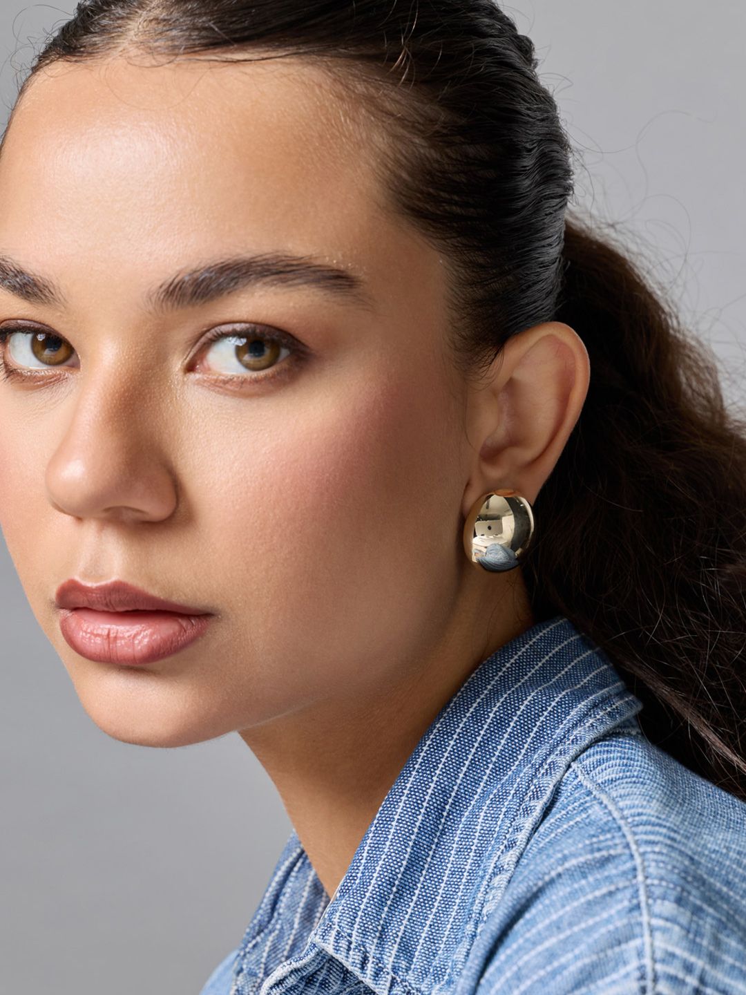 Kushal's Fashion Jewellery Gold-Plated Contemporary Studs Earrings-picture-26