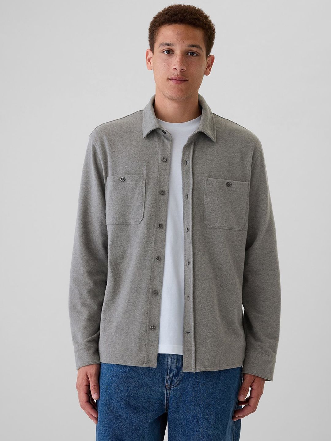 GAP Pocket Detail Relaxed Casual Shirt-picture-41