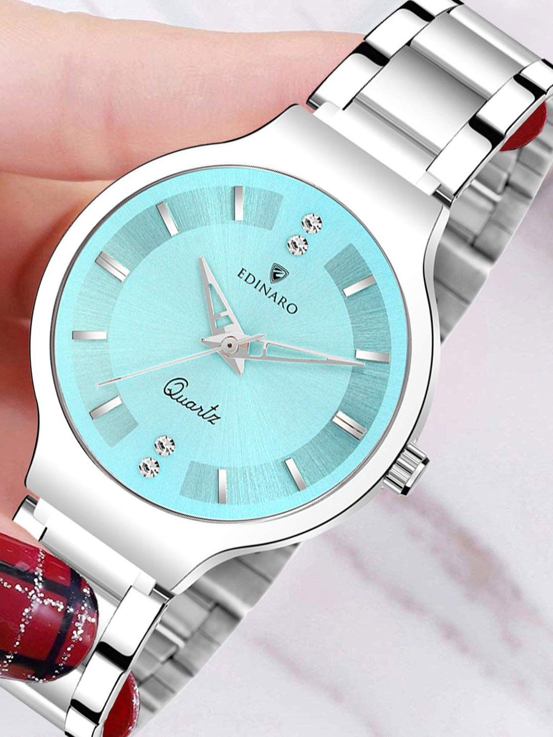 EDINARO Women Dial & Stainless Steel Bracelet Style Straps Analogue Watch ED-2045W-picture-57