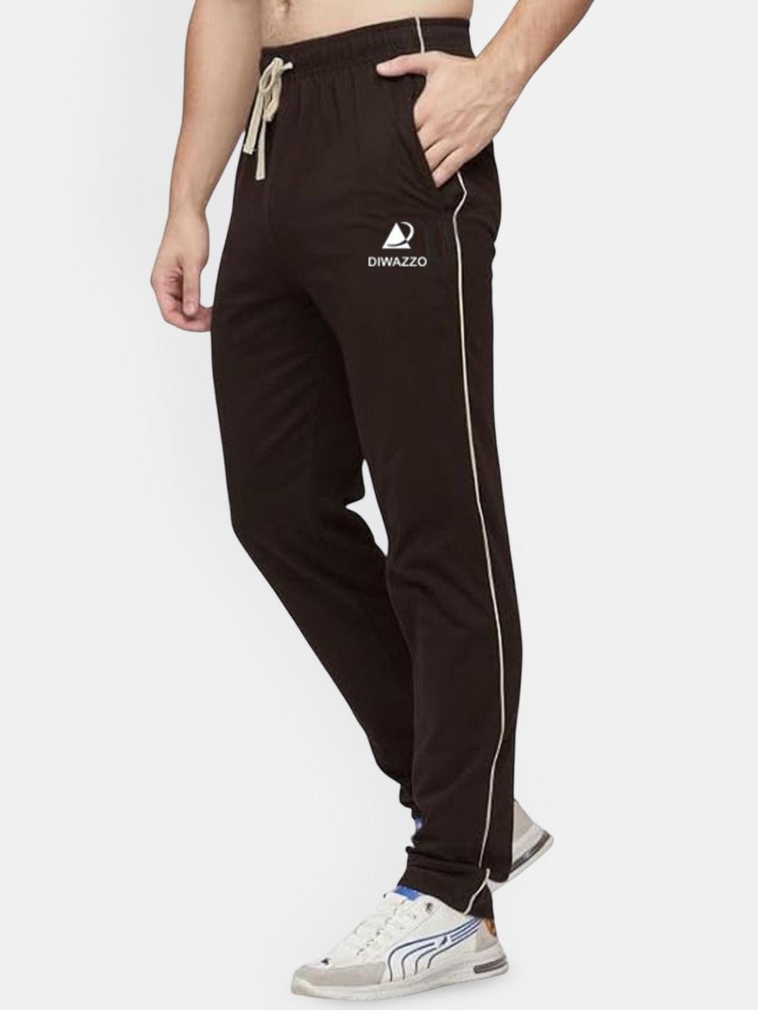 Diwazzo Men Solid Cotton Regular Fit Track Pant-picture-13