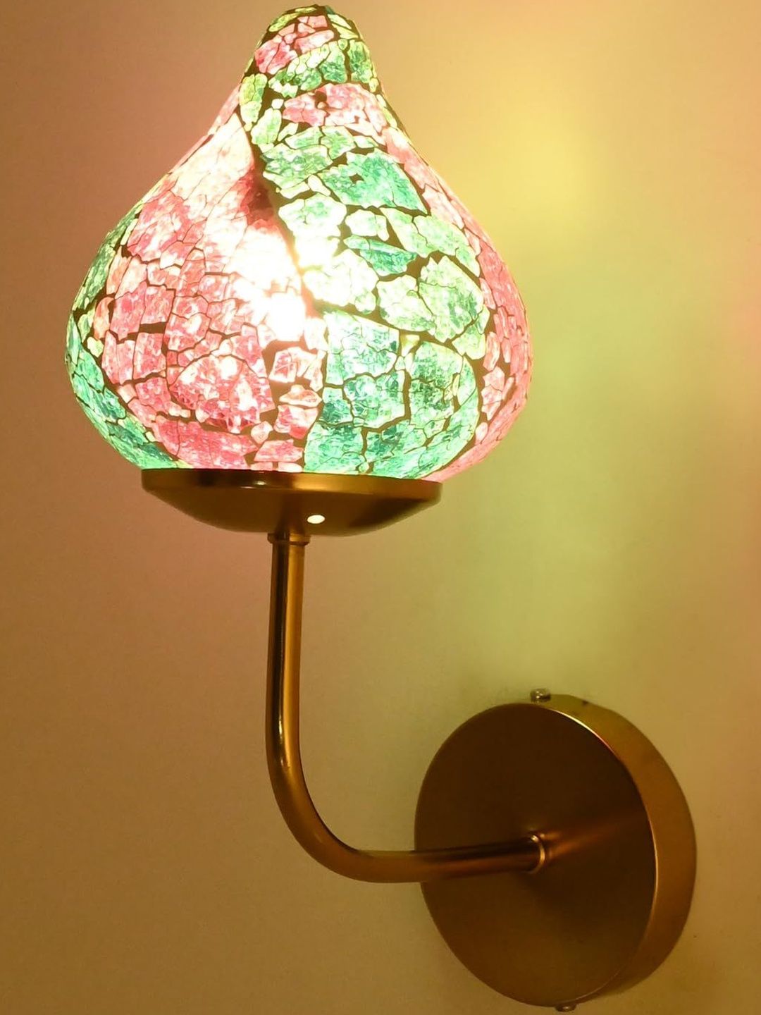 1ST TIME Blue & Pink Textured Glass Wall Lamp-picture-27