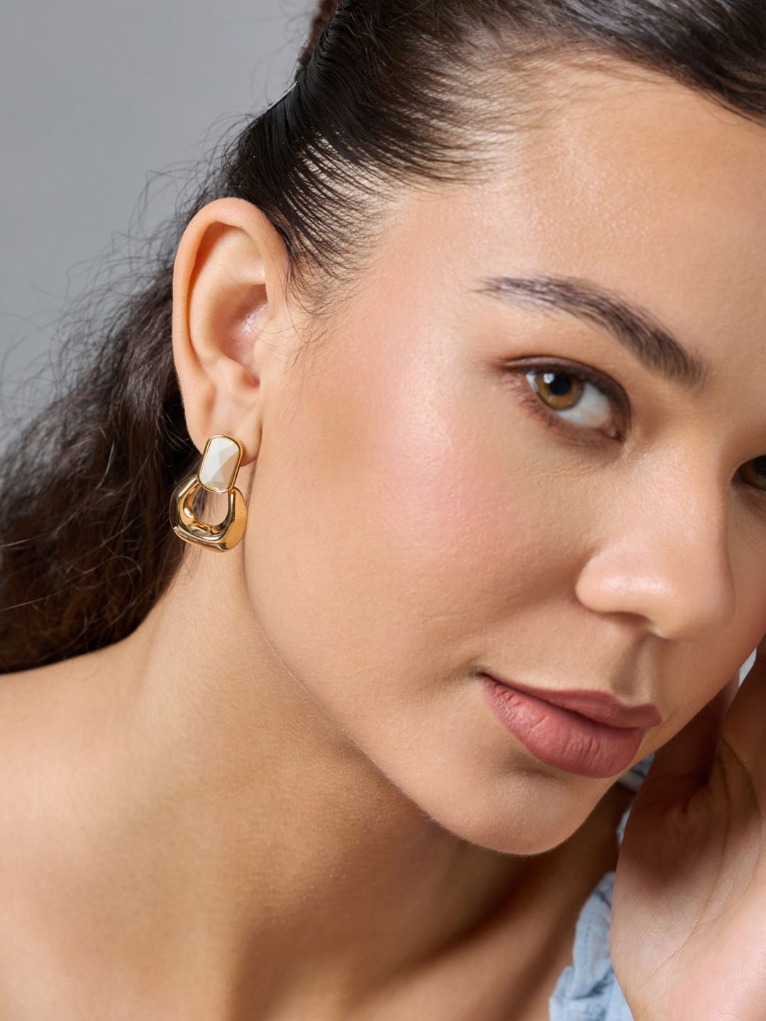 Kushal's Fashion Jewellery Gold-Plated Zircon Studded Classic Drop Earrings-picture-39