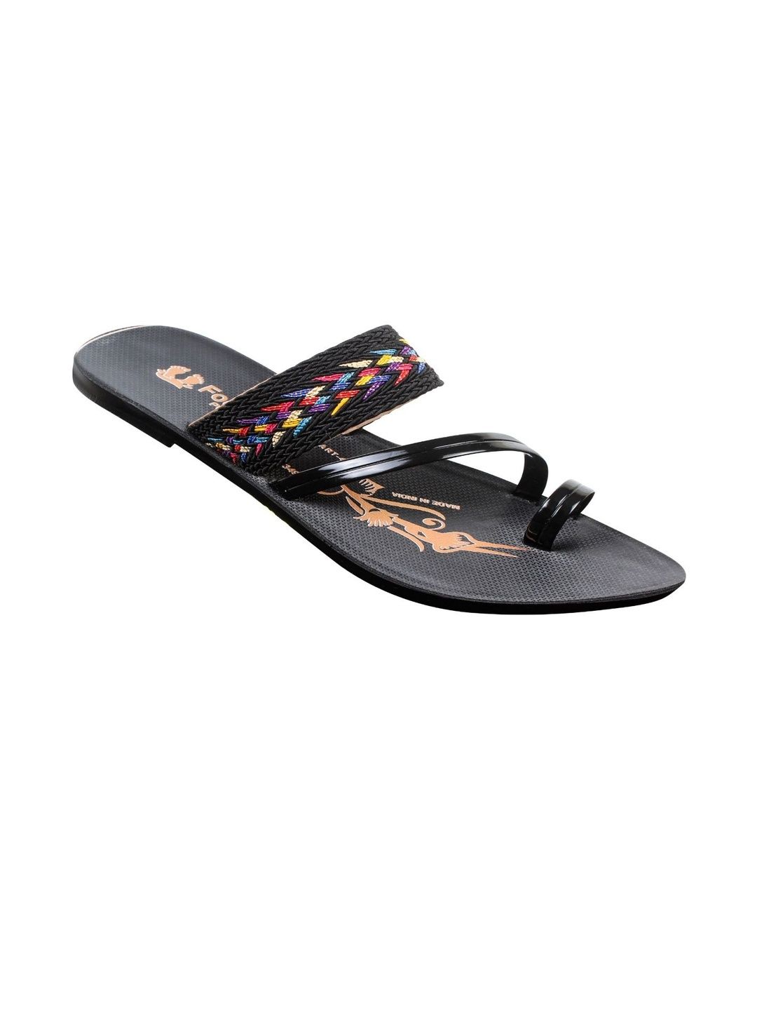 FOOT CARE Women Textured Open Toe Flats-picture-43