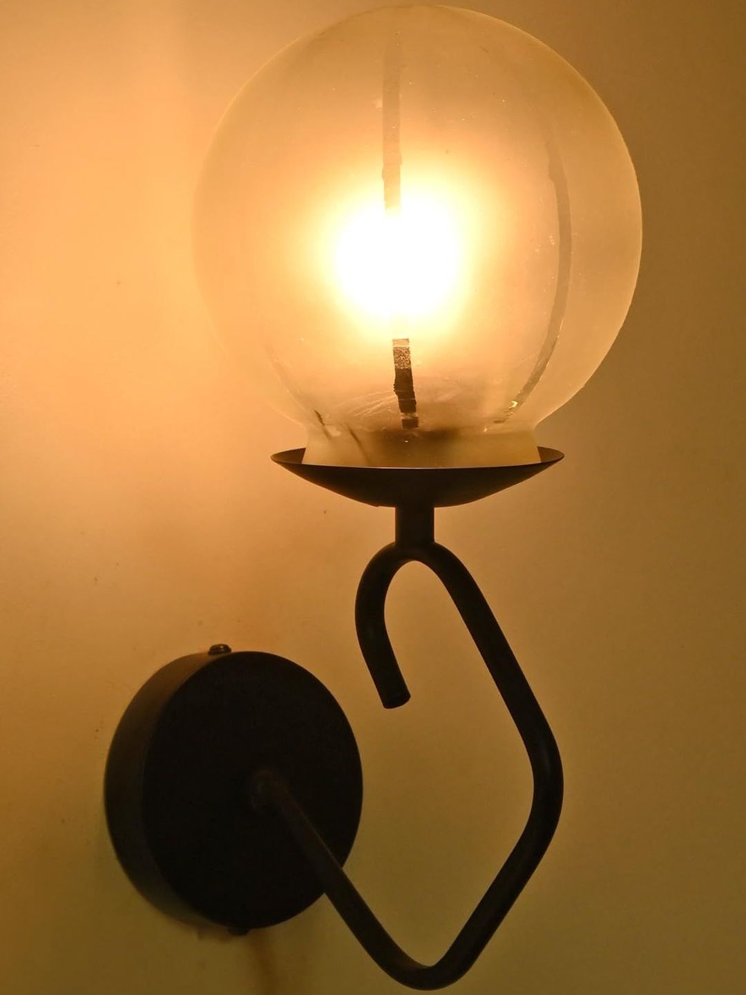 1ST TIME Grey & Black Solid Spherical Shaped Wall Lamp-picture-27