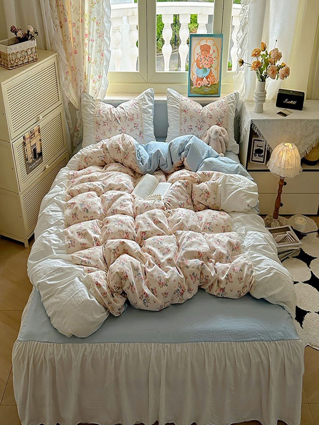 JC HOME Unisex Polycotton 4 Piece Double King Regular Bedding Set-image-11