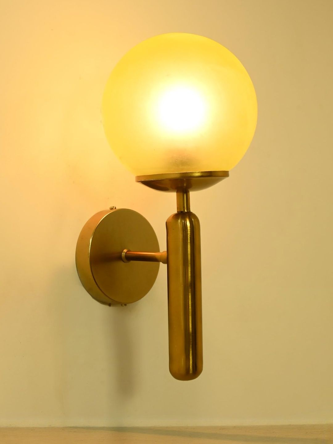 1ST TIME Yellow Printed Glass Traditional Cylinder Wall Lamps Wall Lamps-picture-18