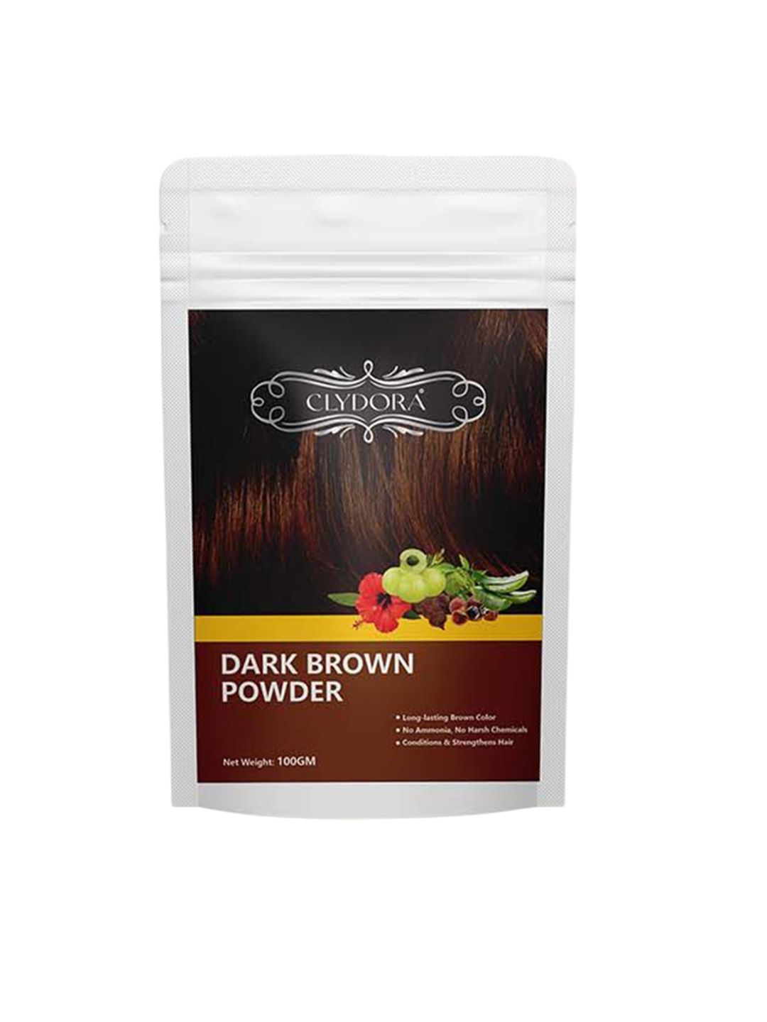 CLYDORA Hair Color Powder - 100 g - Dark Brown-image-35