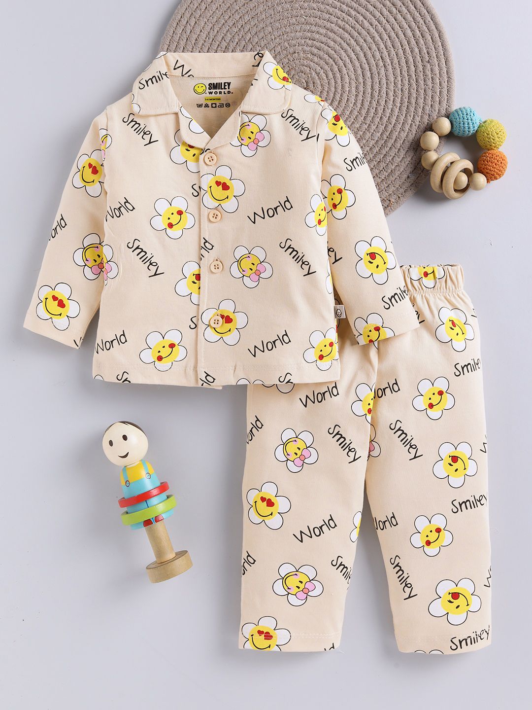 YK X Tinyo Infant Girls Printed Pure Cotton Night suit-picture-51