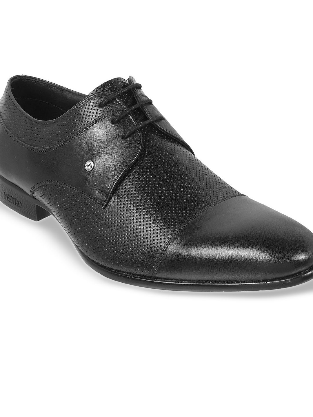 Metro Men Textured Lace-Ups Leather Formal Derbys-picture-12