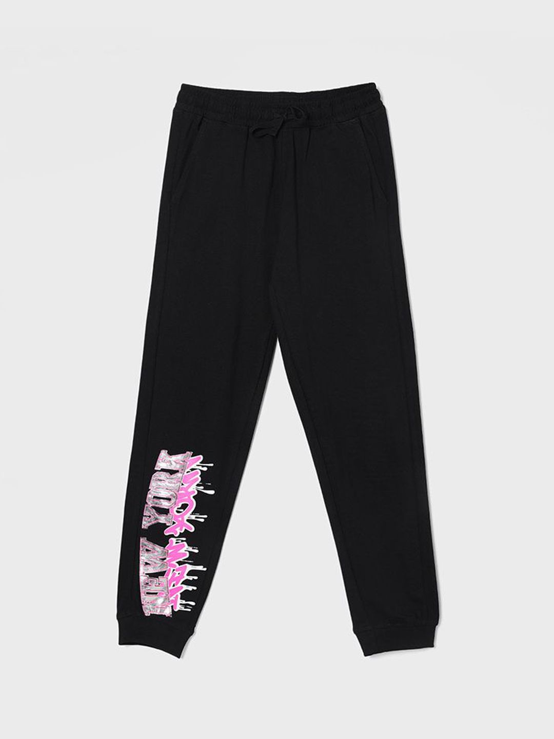 Fame Forever by Lifestyle Girls Printed Pure Cotton Joggers-picture-55