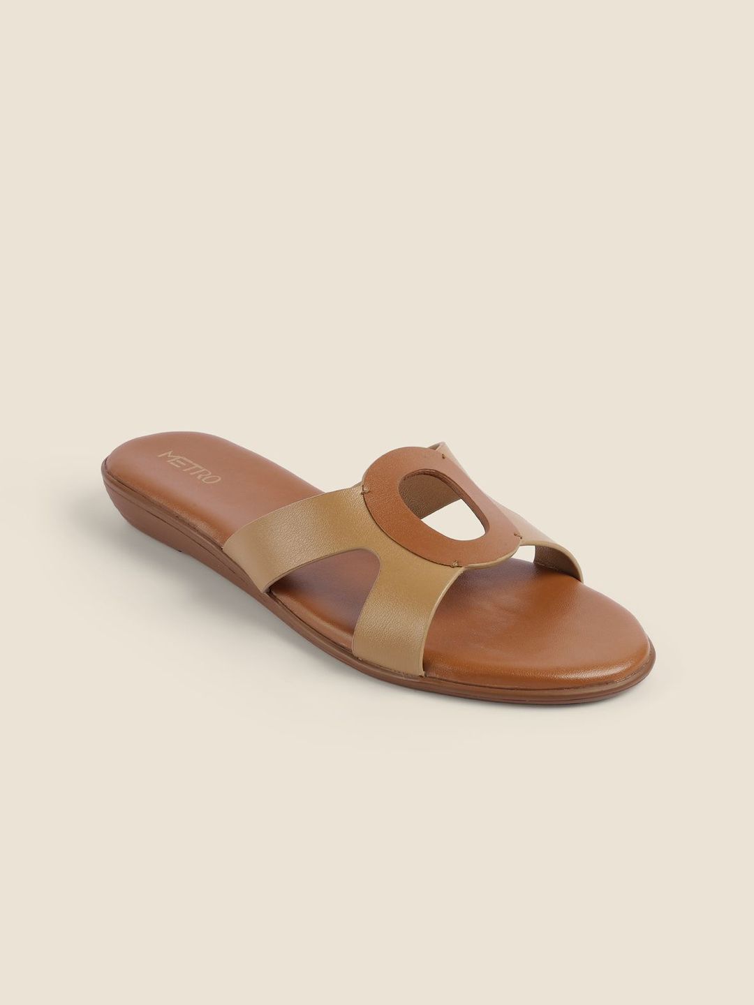 Metro Women Colourblocked Open Toe Flats-image-42