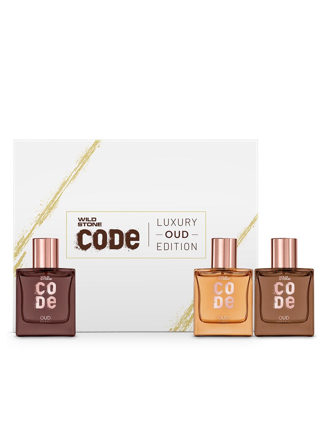 Wild stone code Men Luxury Oud Edition Gift Set 50ml Each - Regal, Imperial, Glory-picture-10