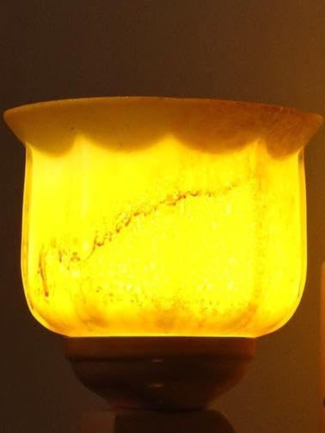1ST TIME Yellow & White Printed Glass Cylinder Shaped Wall Lamp-image-39