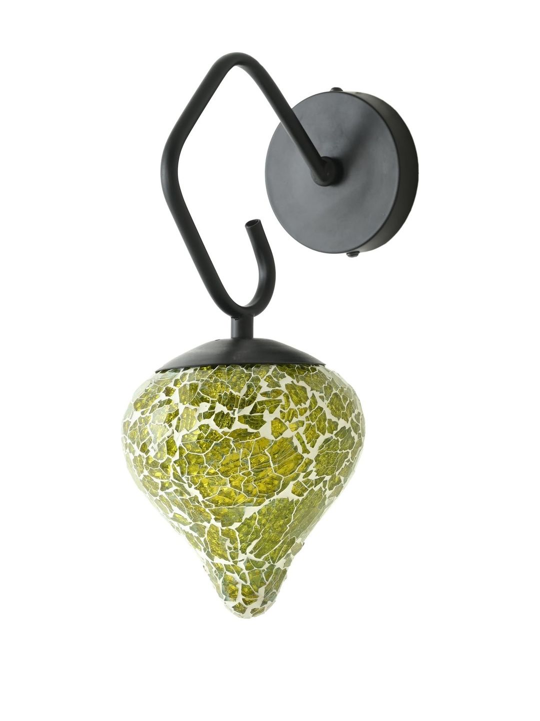 1ST TIME Yellow Printed Glass Traditional Wall Lamp-image-19