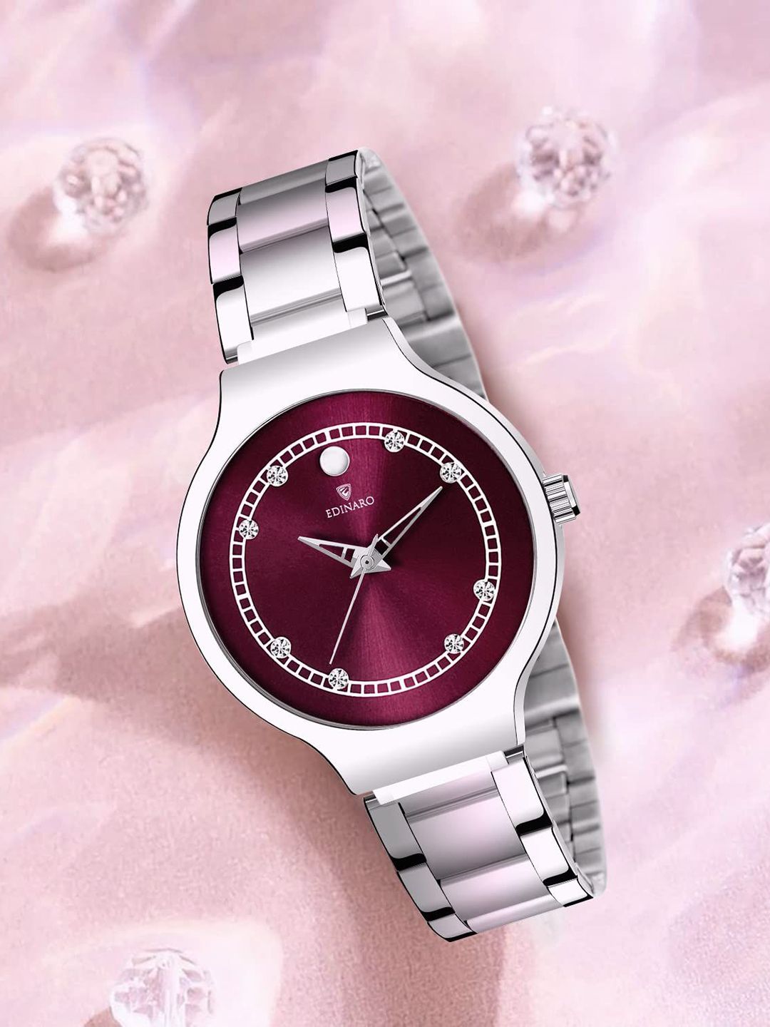 EDINARO Women Dial & Stainless Steel Bracelet Style Straps Analogue Watch ED-2121W-picture-39