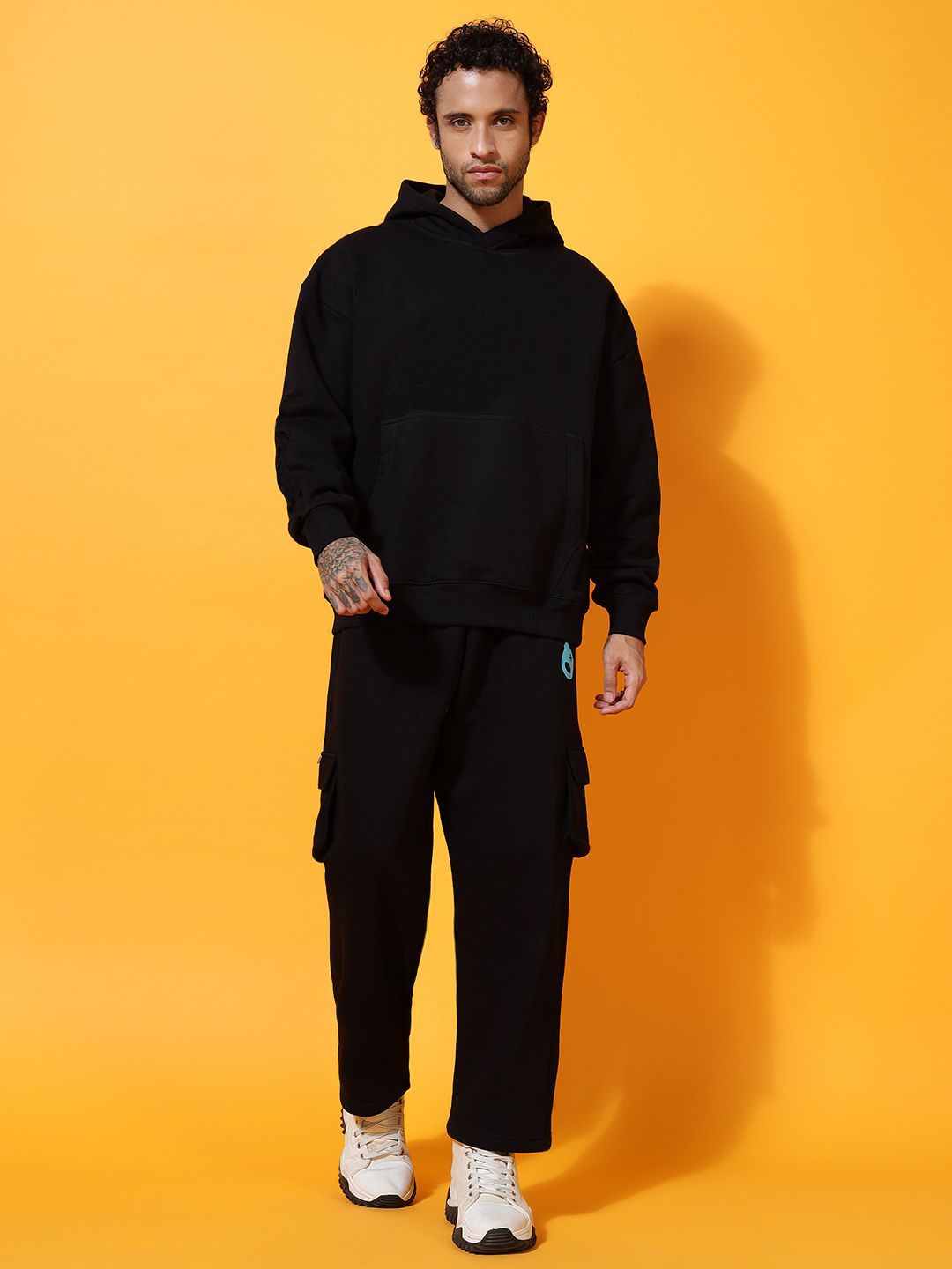 GRIFFEL Pure Cotton Hooded Sweatshirt And Trackpants-picture-49