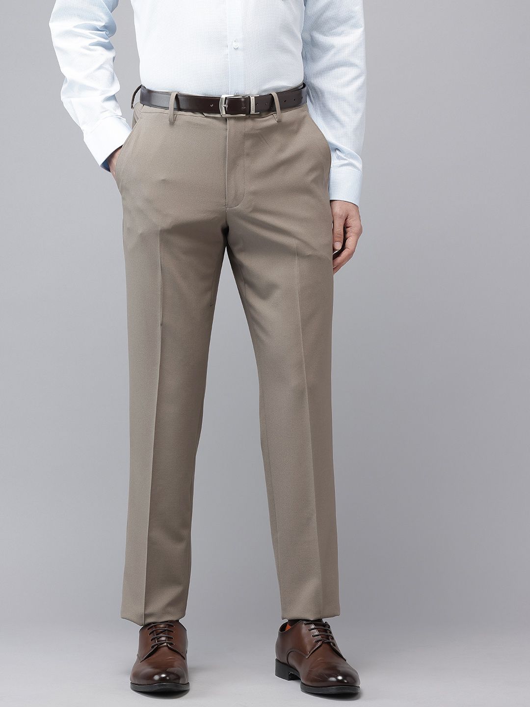 Van Heusen Men Slim Fit Formal Trousers-picture-22