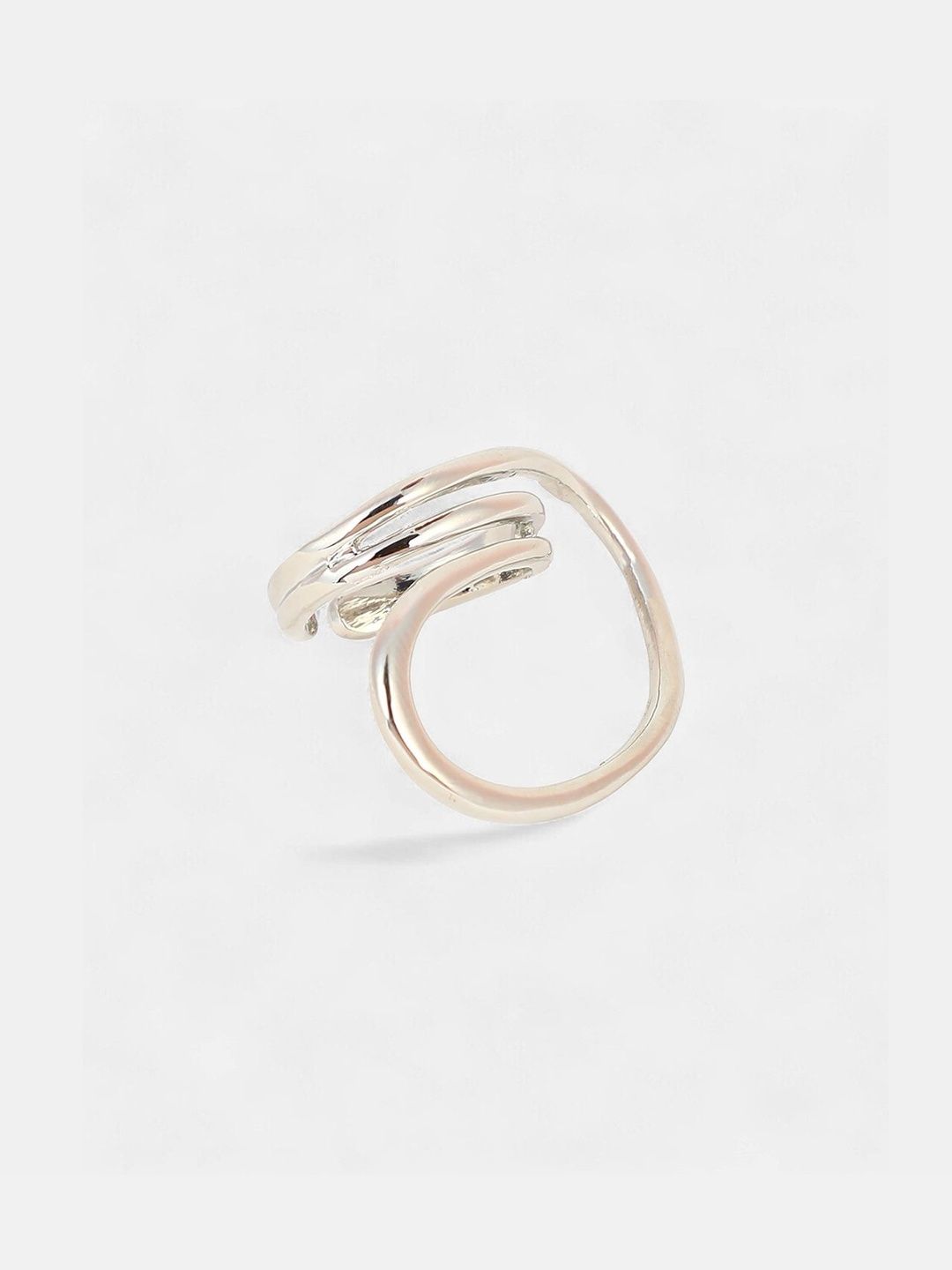 SOHI Silver-Plated Wrap-Line Statement Finger Rings-picture-16