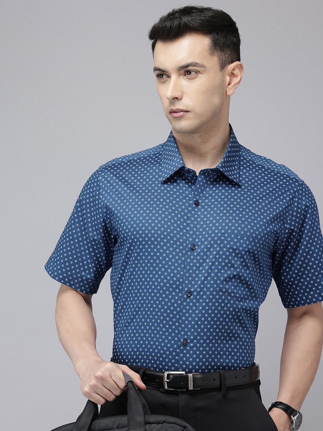 Van Heusen Custom Printed Pure Cotton Formal Shirt-picture-50