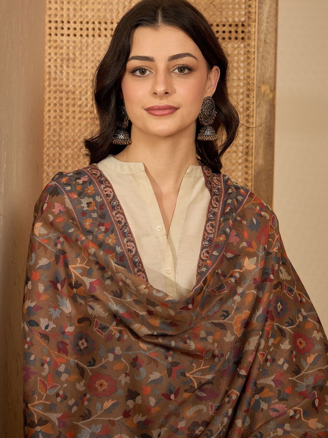Sangria Women Printed Shawl-image-0