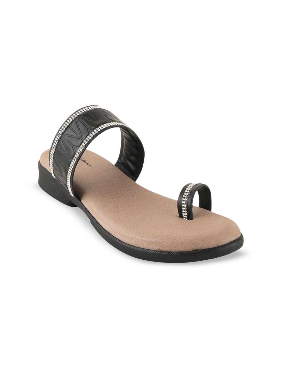 Mast & Harbour Women Textured One Toe Flats-picture-23