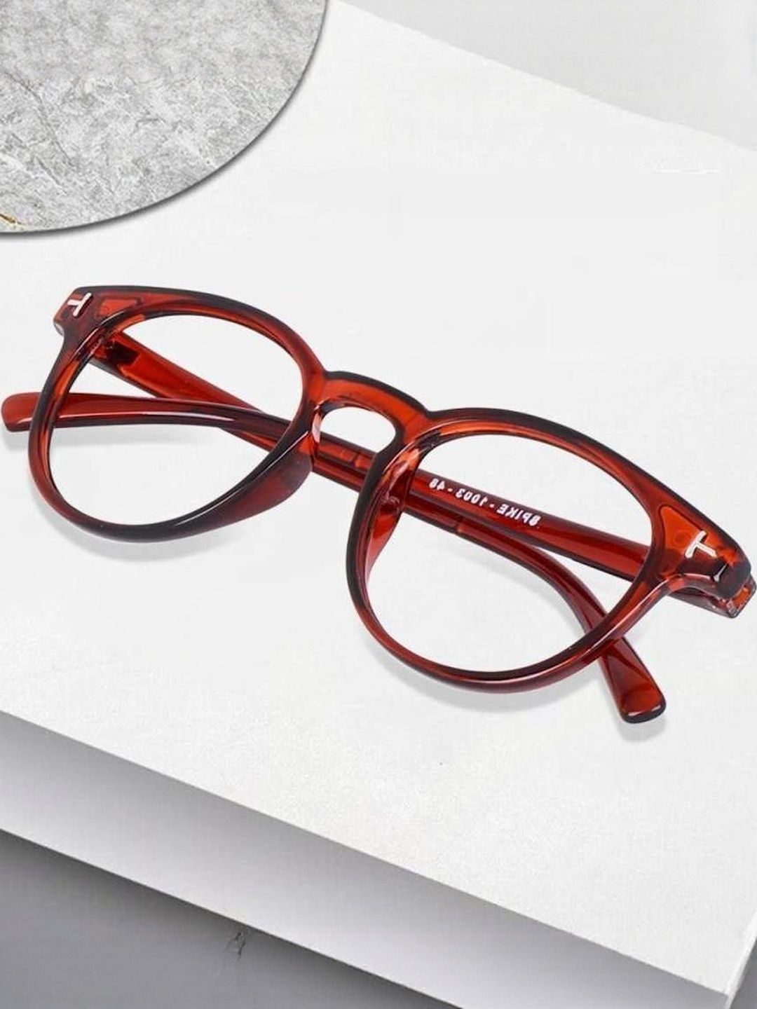 Arzonai Unisex Clear Lens & Brown Sunglasses-image-16