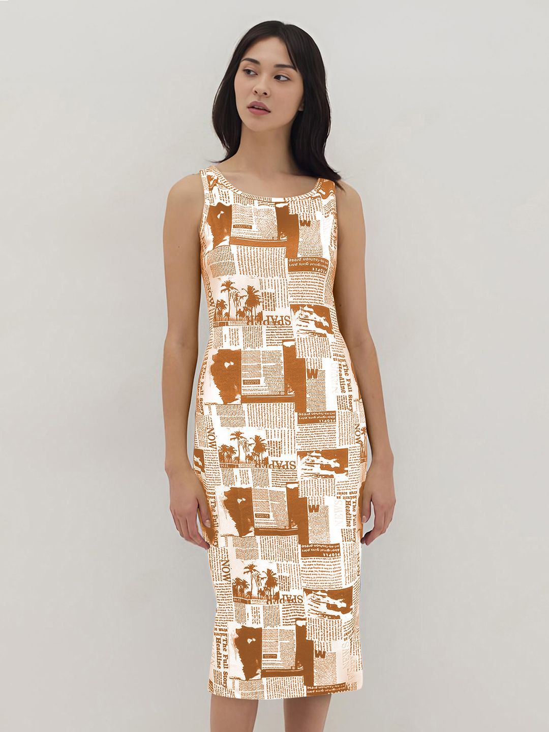 TOOCHKI Women Printed Bodycon Midi Dress-picture-23