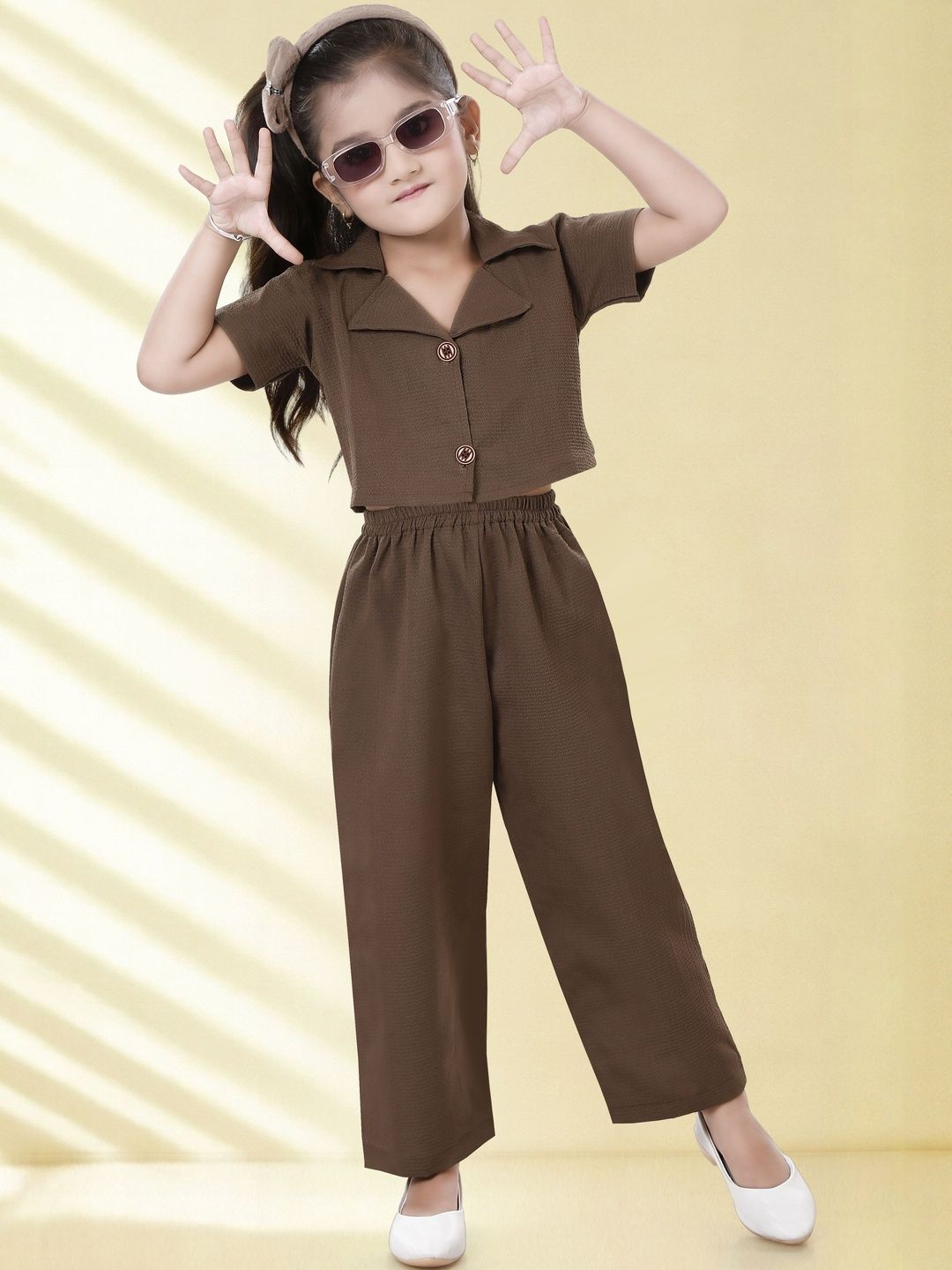 KAARIGARI Girls Shirt with Trousers-picture-15