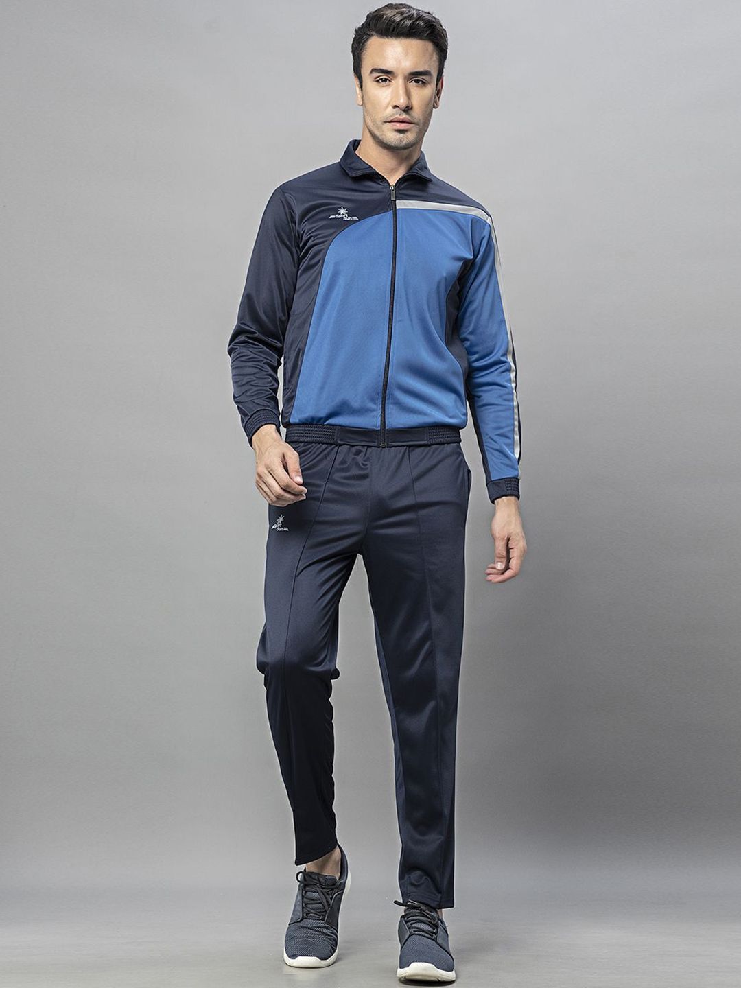 SPORT SUN Mock Collar Colourblocked Tracksuits-picture-6