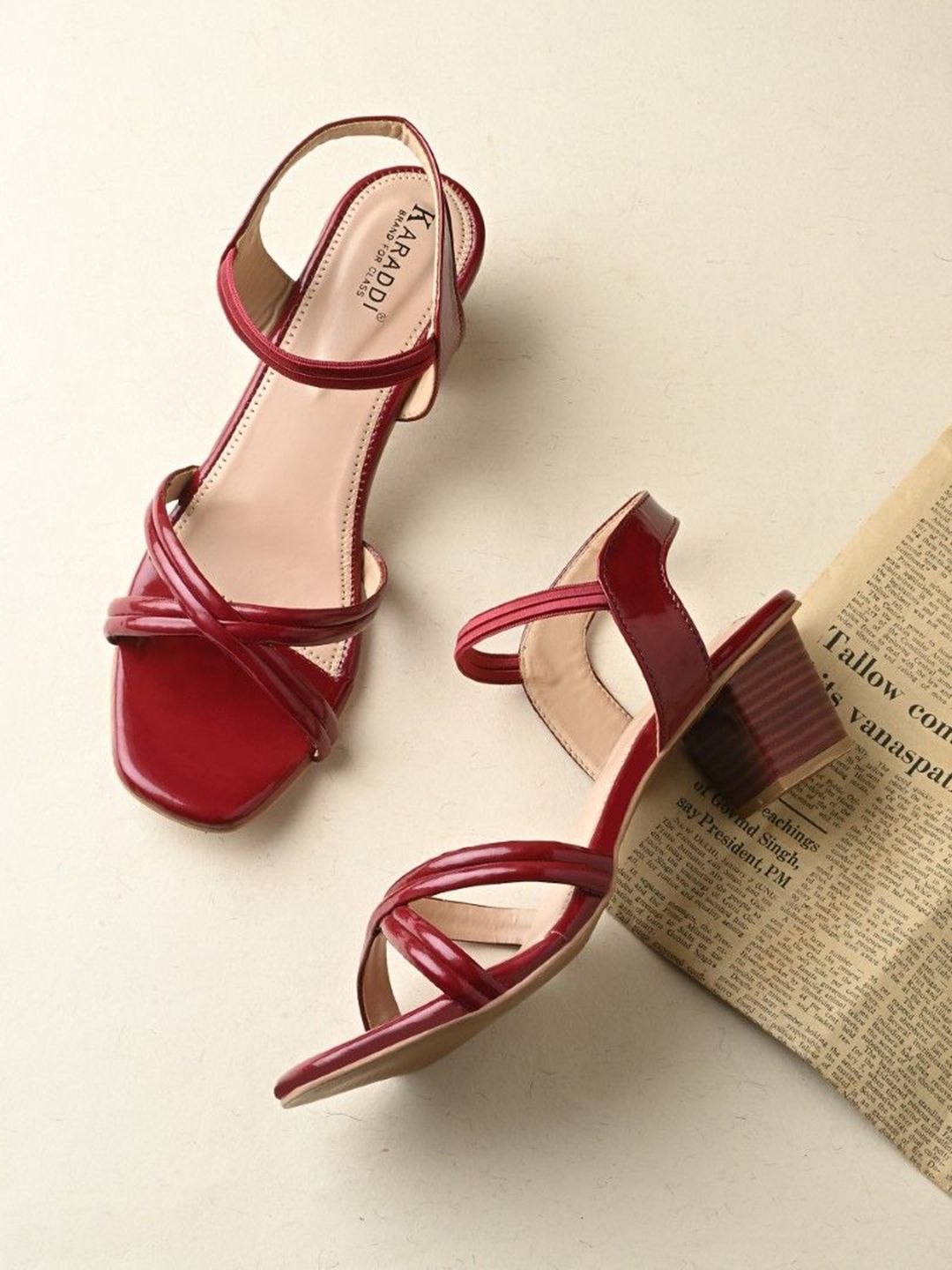 KARADDI Women Open Toe Block Sandals-picture-27