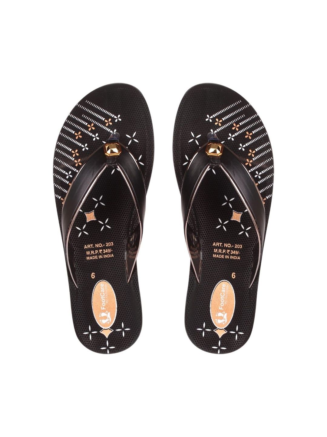 FOOT CARE Women PU T-Strap Flats-picture-15