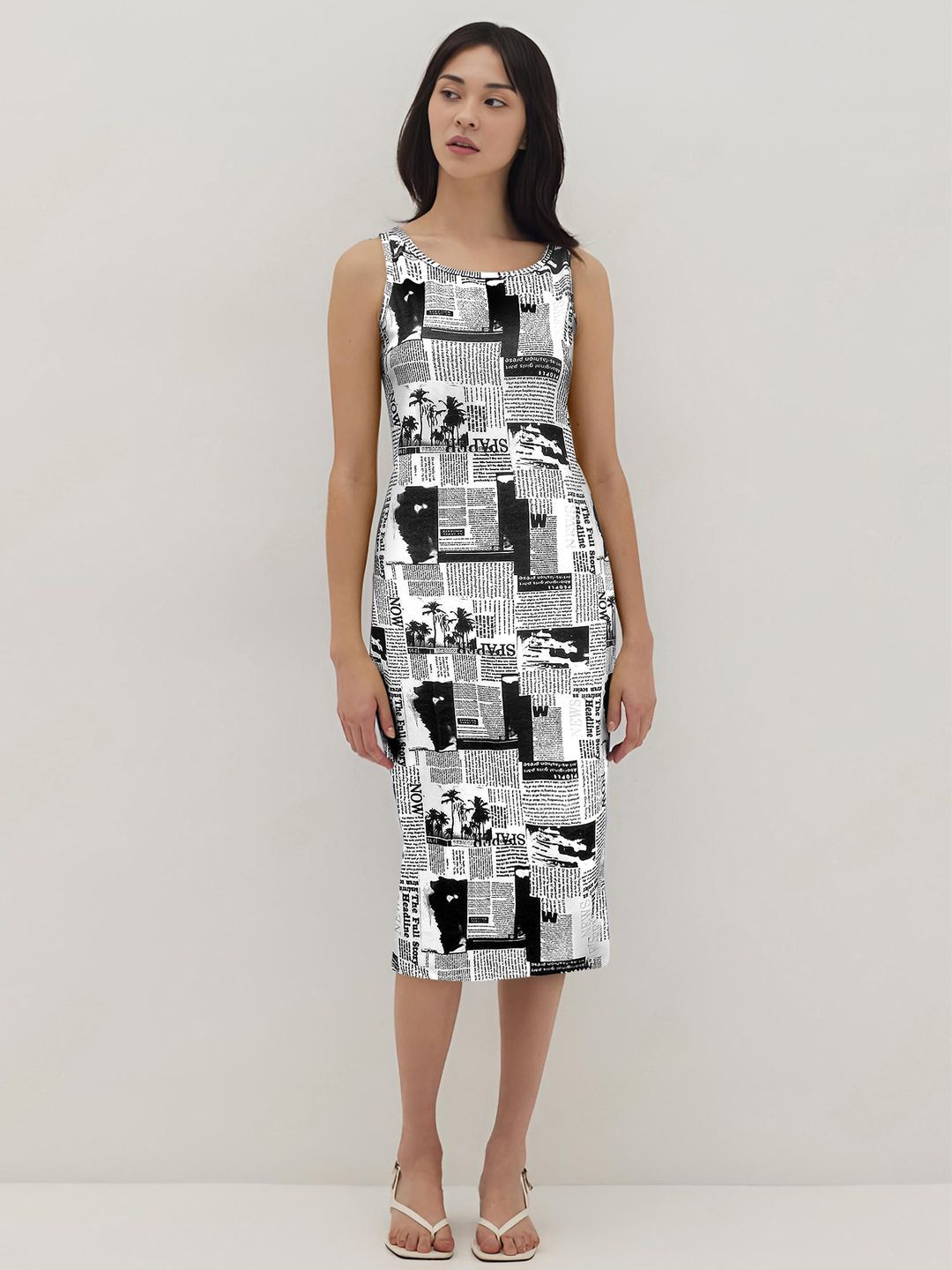 TOOCHKI Print Bodycon Midi Dress-picture-13
