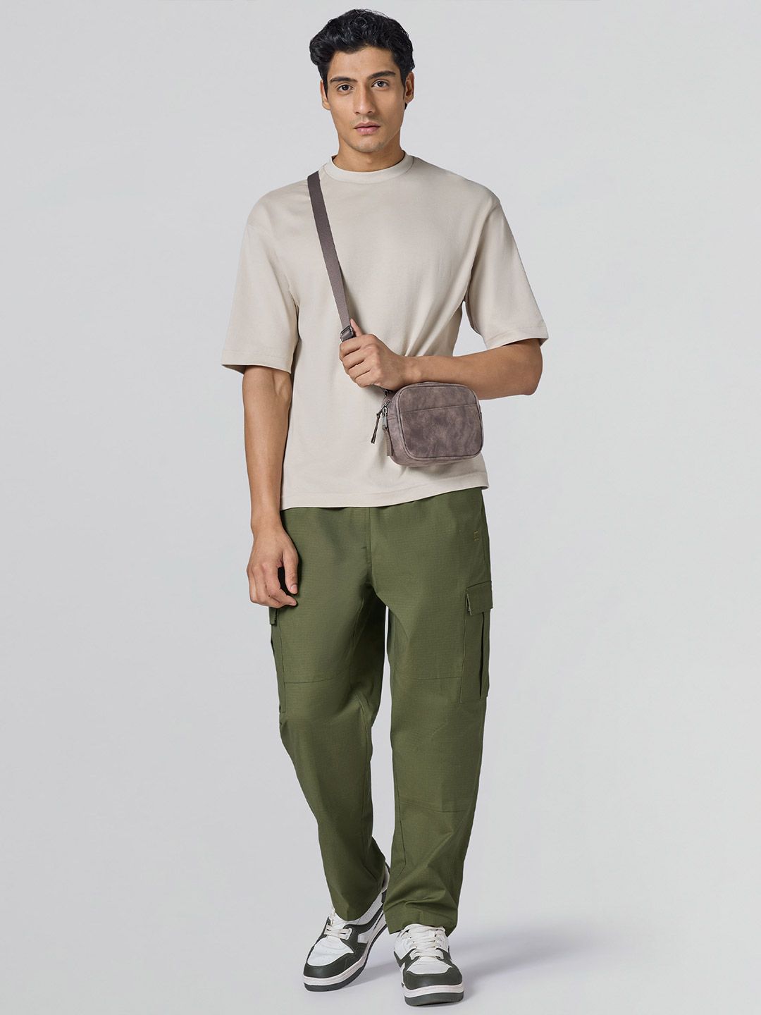 Buy XYXX Men Rove Relaxed Fit Ripstop Cargo Pants - Trousers for