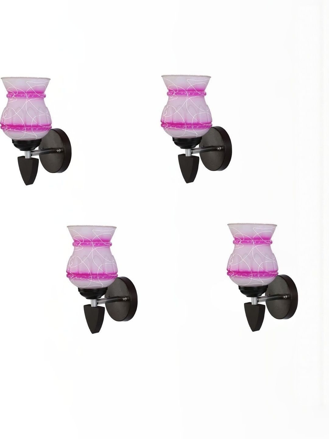 1ST TIME Pink & White Solid Glass Traditional Cylinder Wall Lamps Wall Lamps-picture-29